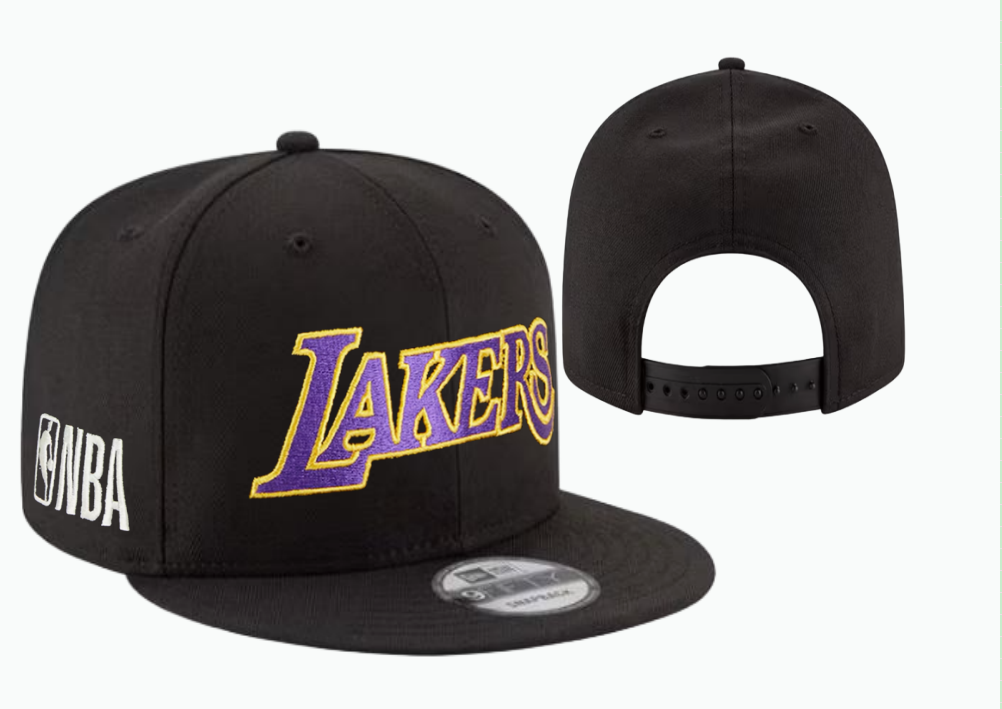 2025 Los Angeles Lakers black hat 005 YS